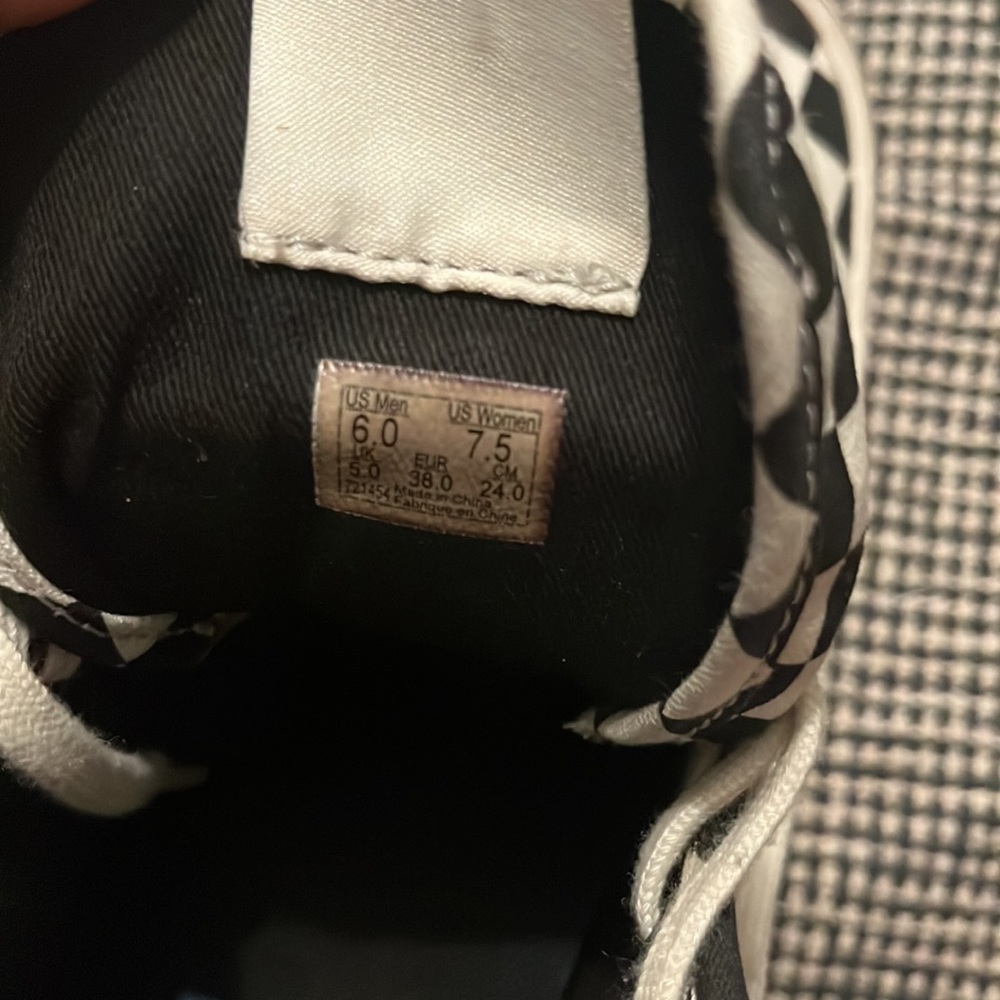 High Top Checkered Vans - image 5